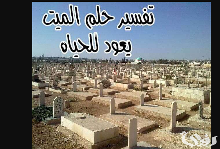 تفسير رؤية الميت يعود للحياة في المنام