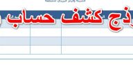 نموذج حساب بنكي جاهز