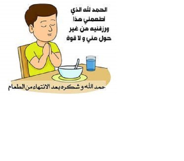 دعاء الانتهاء من الطعام