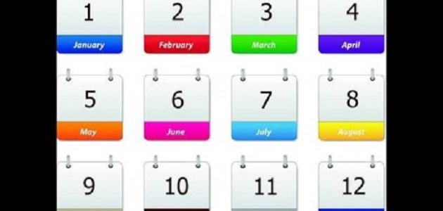 شهر يوليو أي شهر بالأرقام July الترتيب الكام ؟