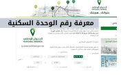 كيف أعرف رقم الوحدة السكنية في السعودية