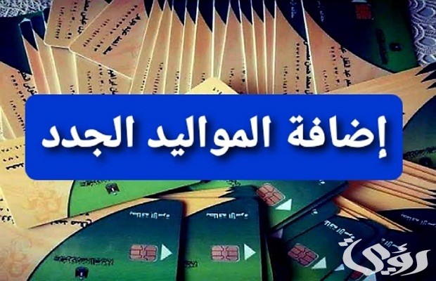 الفئات المستحقة لإضافة المواليد .. طريقة إضافة المواليد على بطاقة التموين 2026 2 الفئات المستحقة لاضافة المواليد
