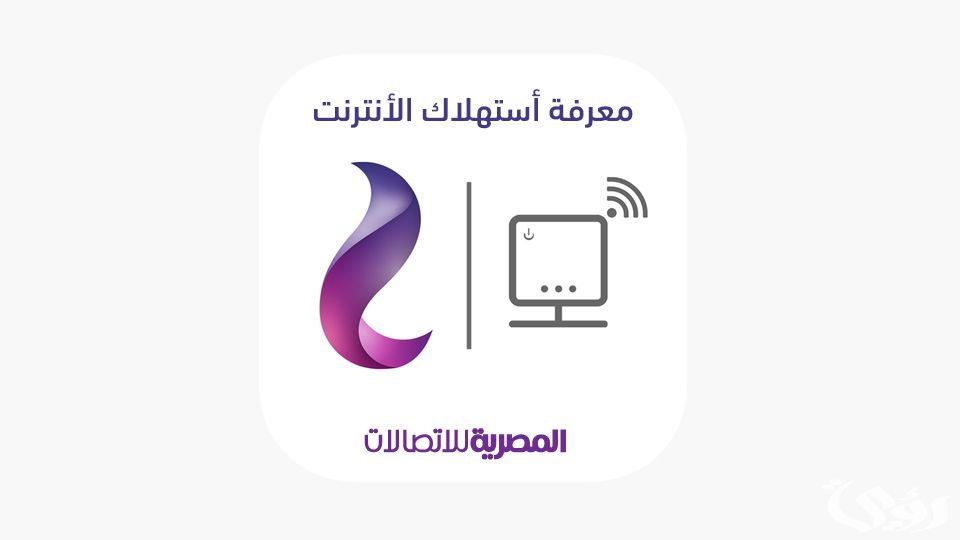 معرفة استهلاك النت الارضي we برقم التليفون