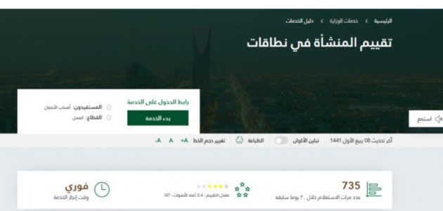 الاستعلام عن نطاق مؤسسة برقم الهوية 1445