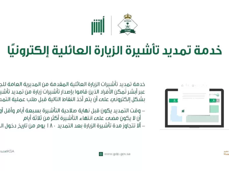 كم فترة السماح بعد انتهاء الزيارة العائلية؟.. "الجوازات" تجيب 4 كم فترة السماح بعد انتهاء الزيارة العائلية 1446