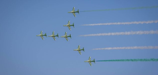 لمدة أسبوعين.. مواعيد عروض اليوم الوطني السعودي 94 العسكرية للطائرات الملكية السعودية في 17 مدينة سعودية