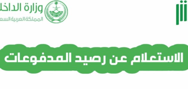 الاستعلام عن رصيد المدفوعات المتبقي برقم الهوية فى المملكة السعودية 1446