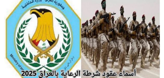 رابط الاستعلام عن أسماء عقود شرطة الرعاية بالعراق 2025 عبر molsa.gov.iq