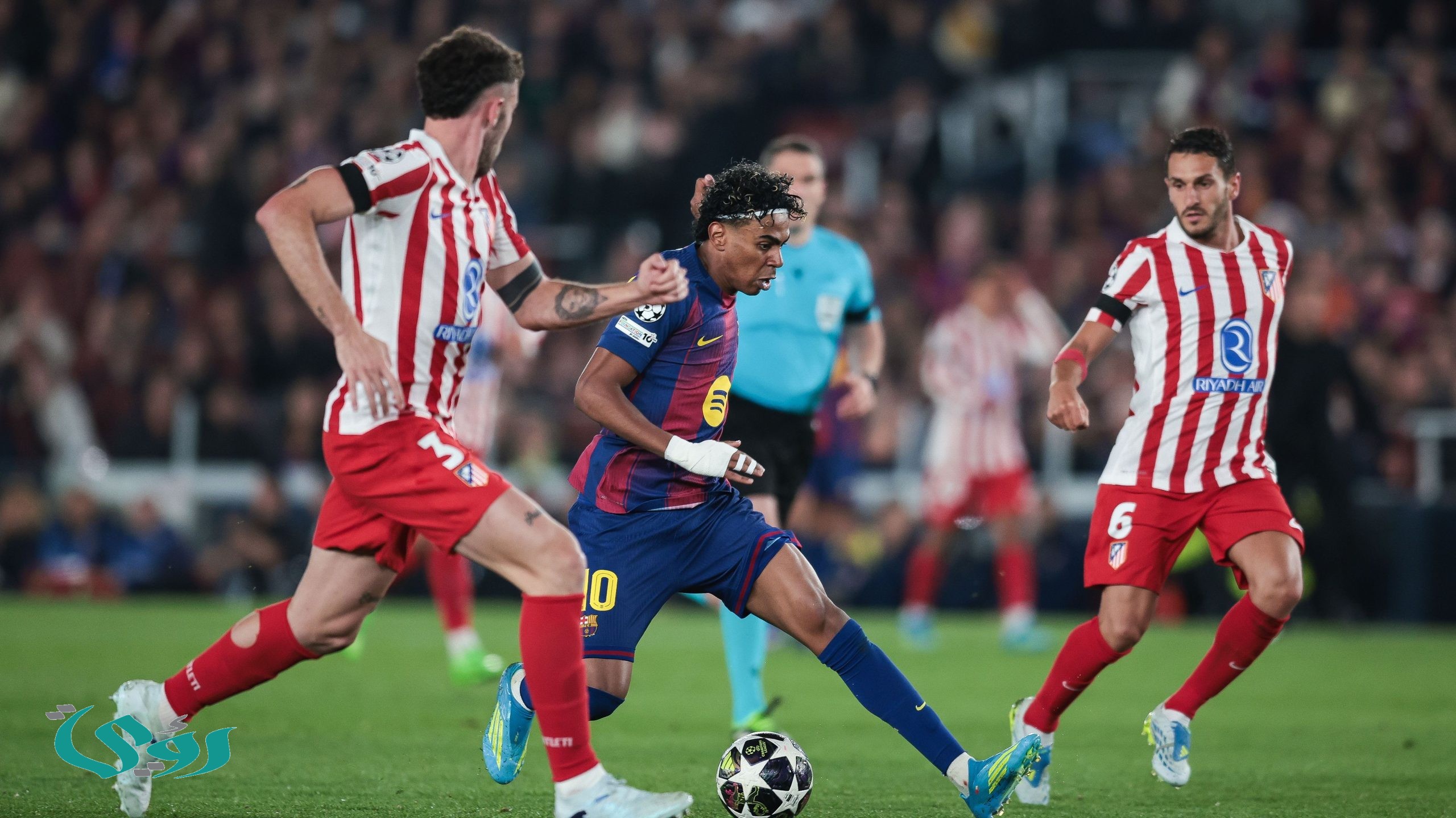 اليويفا يثير رعب برشلونة بإعلان حكم مباراة أتلتيكو